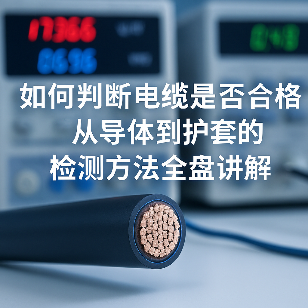 如何判斷電纜是否合格？從導(dǎo)體到護(hù)套的檢測方法全盤講解