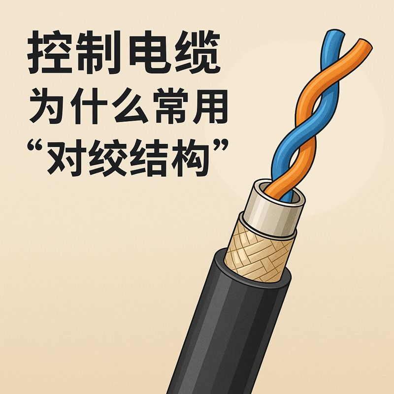 控制電纜為什么常用“對(duì)絞結(jié)構(gòu)”？